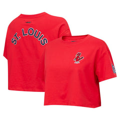 Washington Nationals Pro Standard Women's Classic SJ Cropped Boxy T-Shirt Red