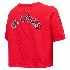 Washington Nationals Pro Standard Women's Classic SJ Cropped Boxy T-Shirt Red