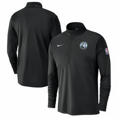 Minnesota Timberwolves 2024/25 City Edition Authentic Coaches Performance Half-Zip Top - Black for sale
