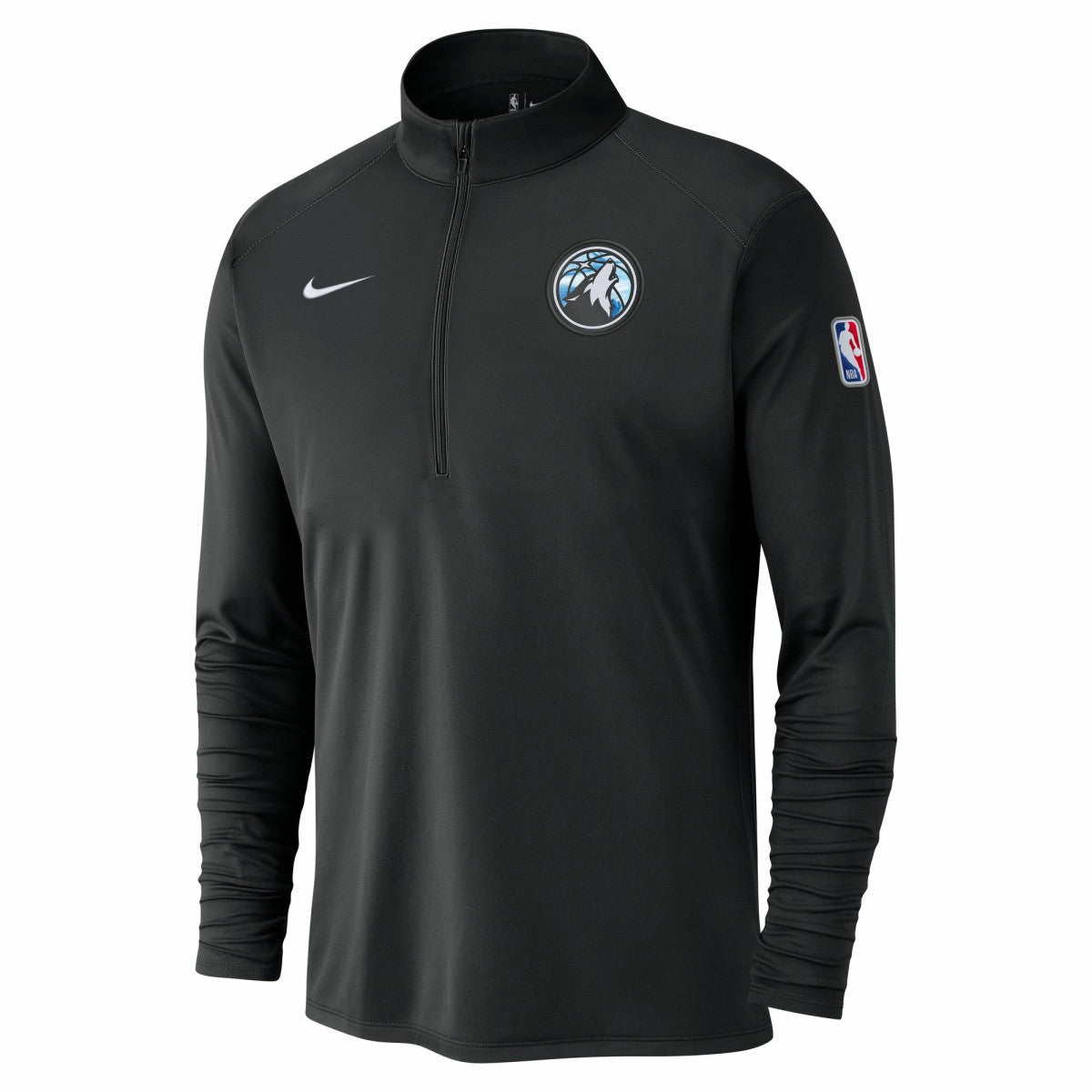 Minnesota Timberwolves 2024/25 City Edition Authentic Coaches Performance Half-Zip Top - Black for sale