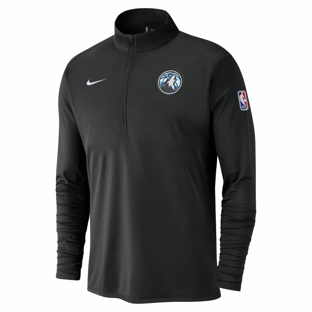 Minnesota Timberwolves 2024/25 City Edition Authentic Coaches Performance Half-Zip Top - Black for sale