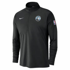 Minnesota Timberwolves 2024/25 City Edition Authentic Coaches Performance Half-Zip Top - Black for sale