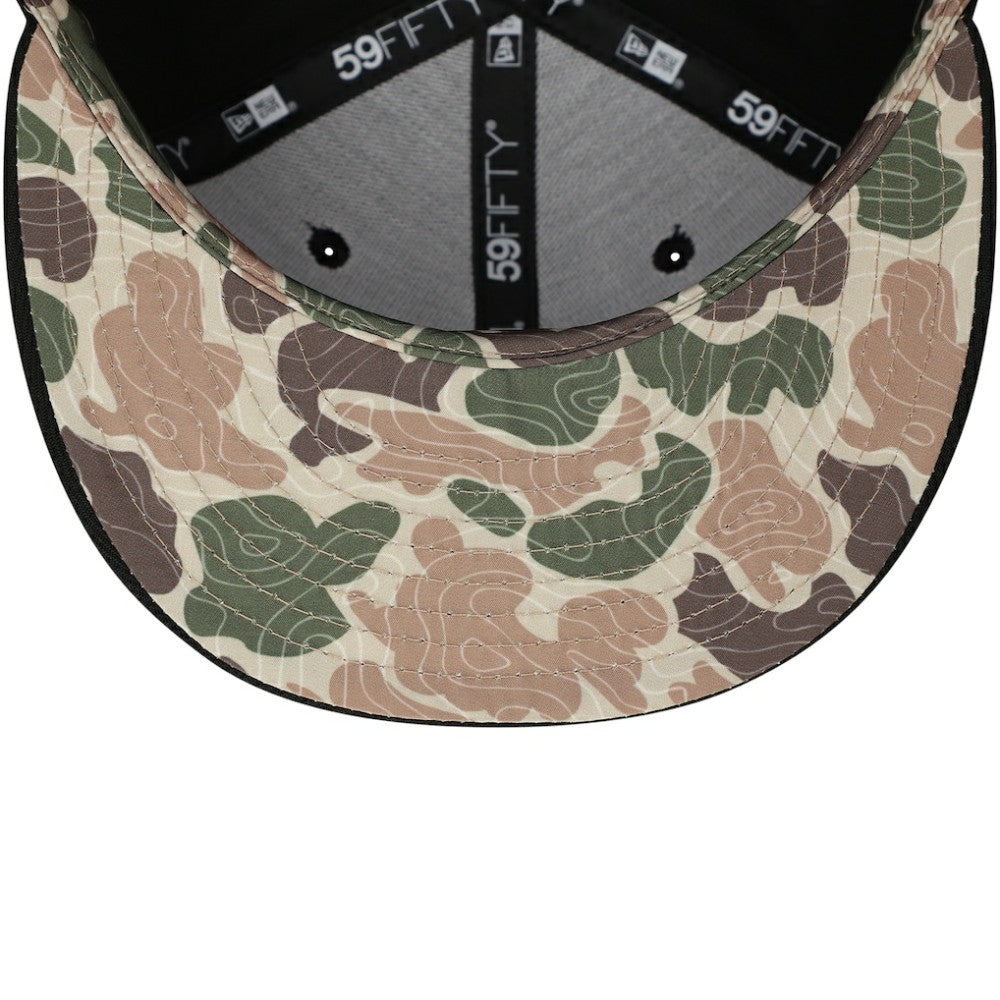 Chicago White Sox Troop Chant Camo Undervisor 59FIFTY Fitted Hat Black