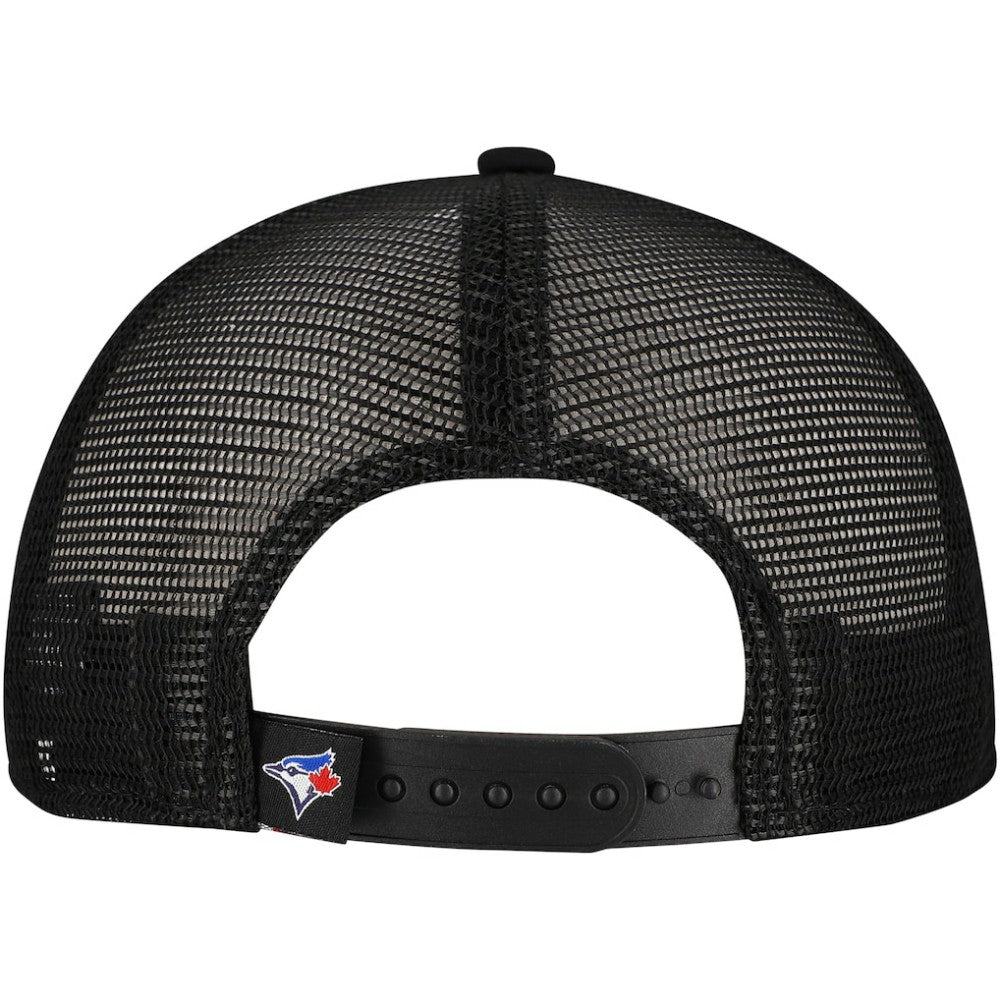 Toronto Blue Jays Retro Bold A-Frame Trucker 9FORTY Adjustable Hat Black