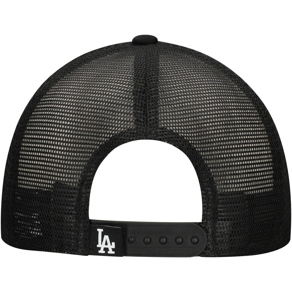 Los Angeles Dodgers Retro Bold A-Frame Trucker 9FORTY Adjustable Hat Black