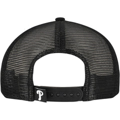 Philadelphia Phillies Retro Bold A-Frame Trucker 9FORTY Adjustable Hat Black