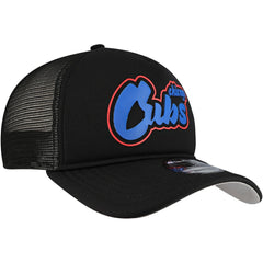 Chicago Cubs Retro Bold A-Frame Trucker 9FORTY Adjustable Hat Black