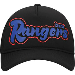 Texas Rangers Retro Bold A-Frame Trucker 9FORTY Adjustable Hat Black