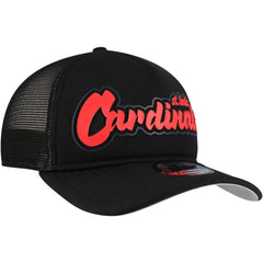 St. Louis Cardinals Retro Bold A-Frame Trucker 9FORTY Adjustable Hat Black
