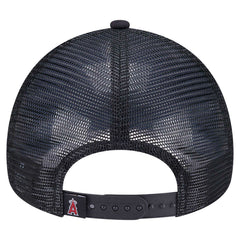 Los Angeles Angels Retro Bold A-Frame Trucker 9FORTY Adjustable Hat Black
