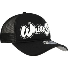 Chicago White Sox Retro Bold A-Frame Trucker 9FORTY Adjustable Hat Black