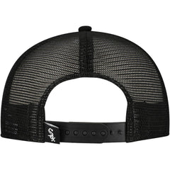Chicago White Sox Retro Bold A-Frame Trucker 9FORTY Adjustable Hat Black