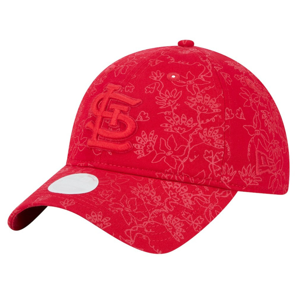 St. Louis Cardinals Women's Tonal Floral 9TWENTY Adjustable Hat Red