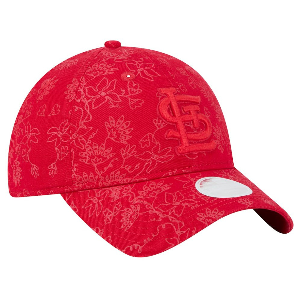 St. Louis Cardinals Women's Tonal Floral 9TWENTY Adjustable Hat Red