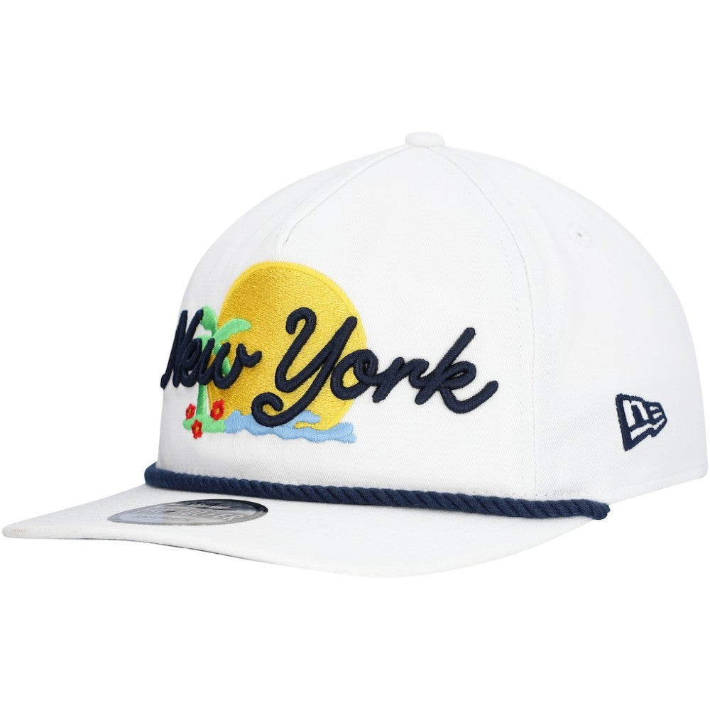 New York Yankees Paradise Golfer Adjustable Hat White