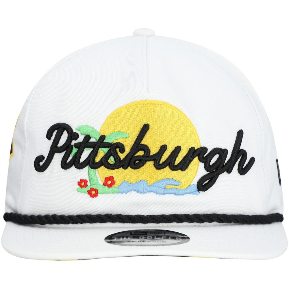 Pittsburgh Pirates Paradise Golfer Adjustable Hat White