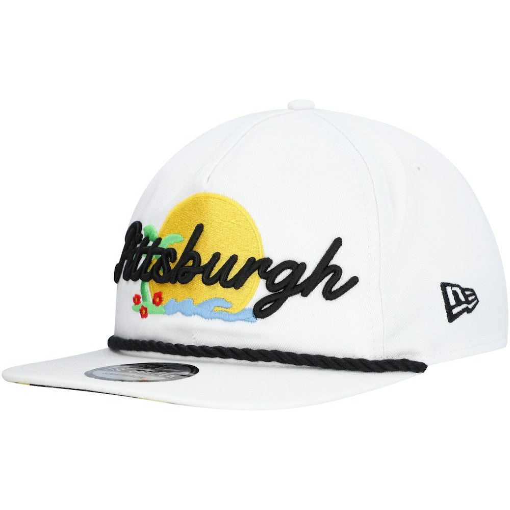 Pittsburgh Pirates Paradise Golfer Adjustable Hat White