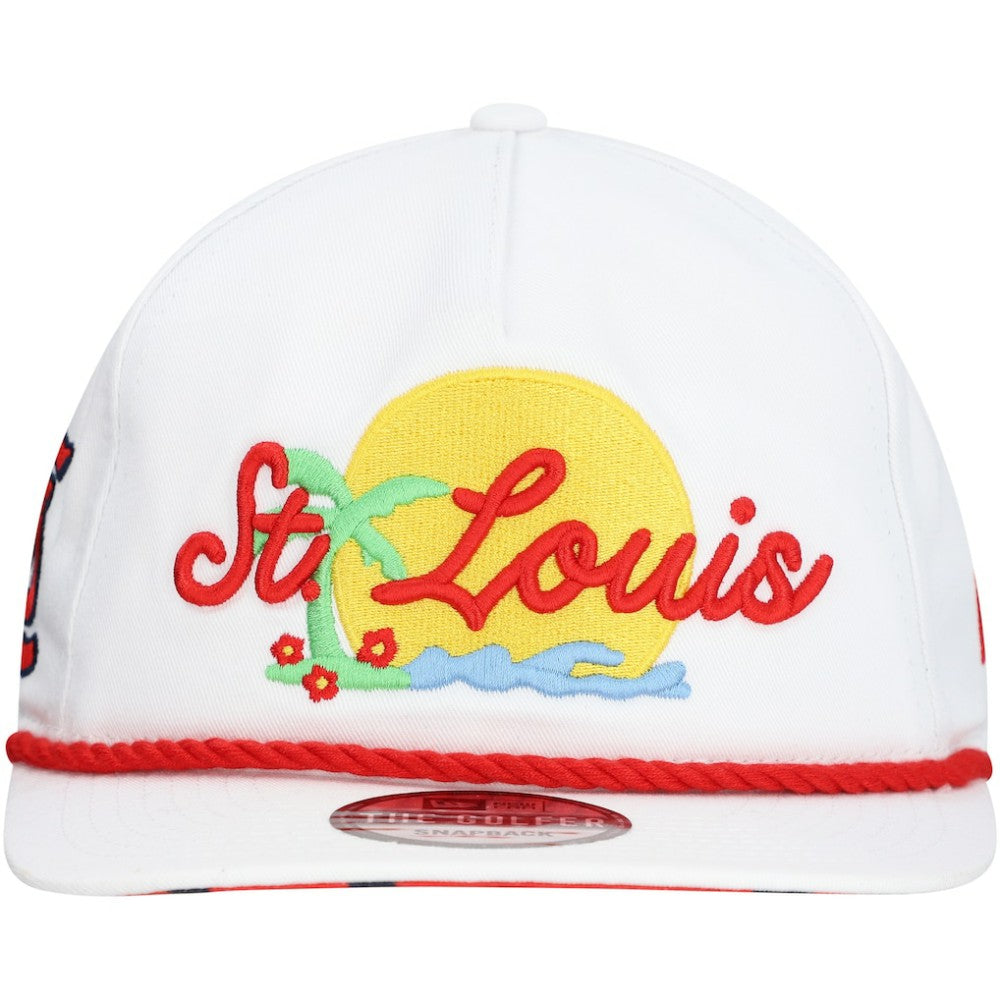 St. Louis Cardinals Paradise Golfer Adjustable Hat White