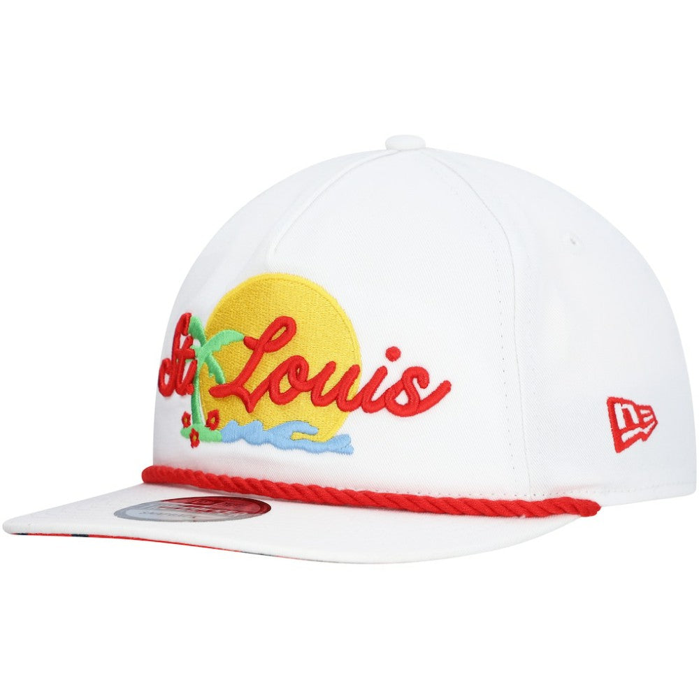 St. Louis Cardinals Paradise Golfer Adjustable Hat White