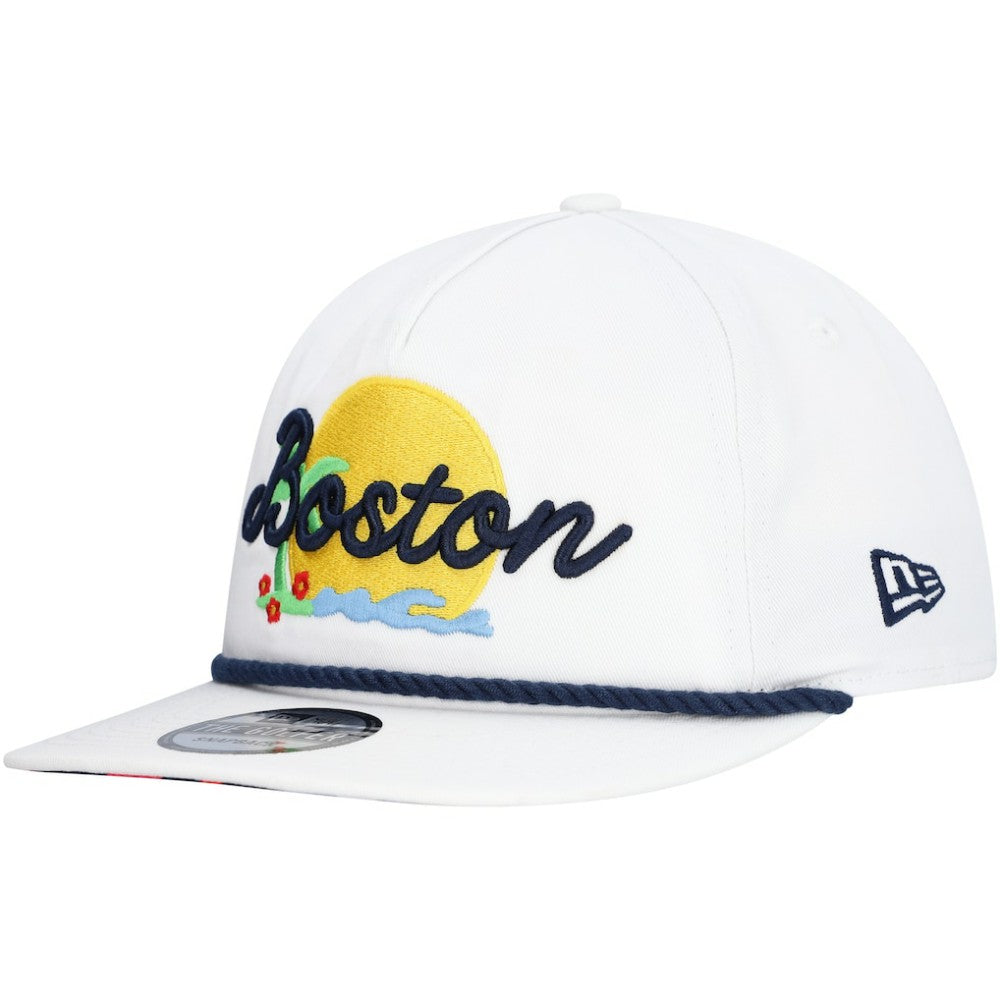 Boston Red Sox Paradise Golfer Adjustable Hat White