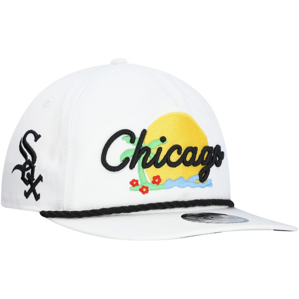 Chicago White Sox Paradise Golfer Adjustable Hat White