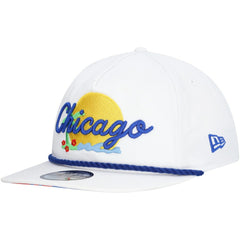 Chicago Cubs Paradise Golfer Adjustable Hat White