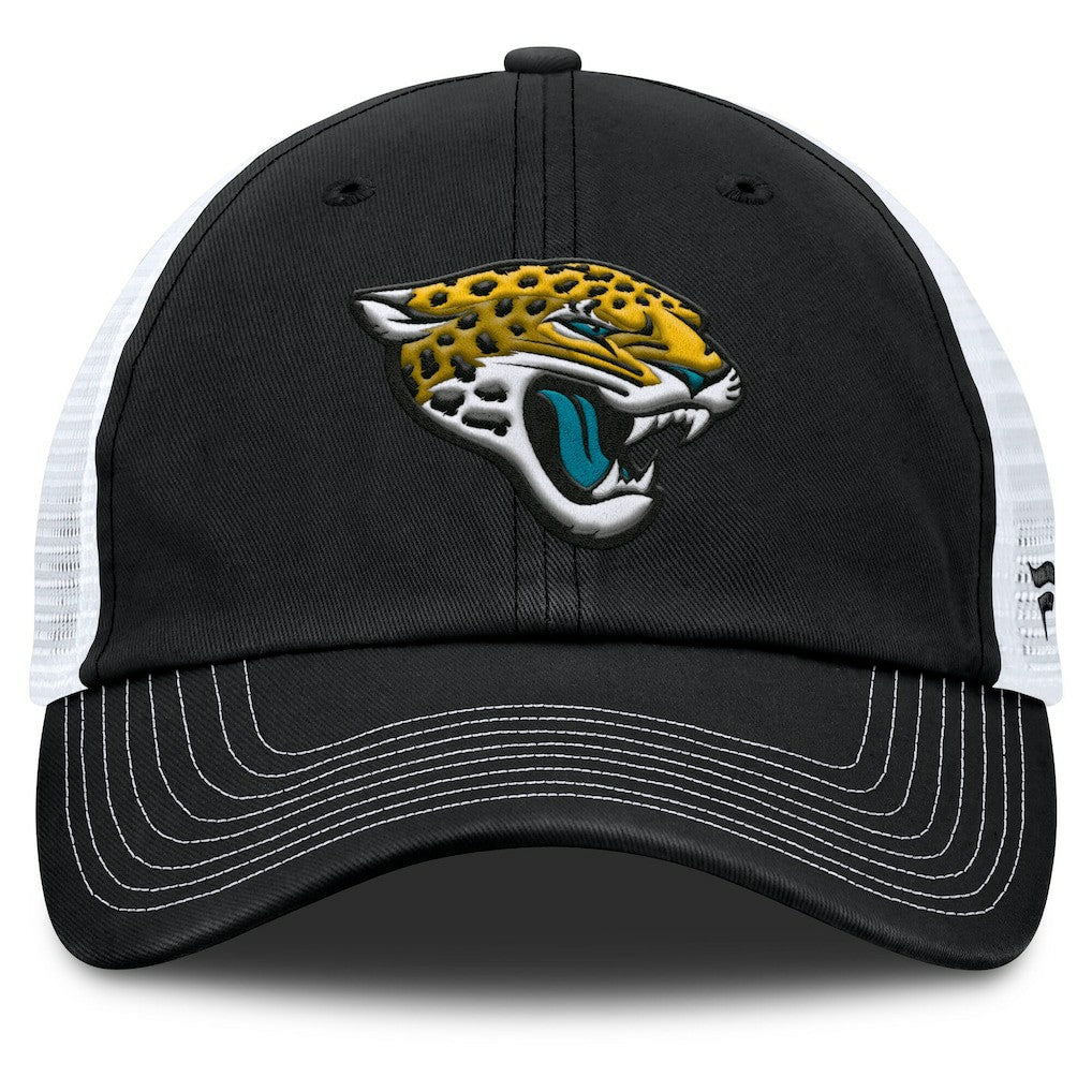 Jacksonville Jaguars Trucker Adjustable Hat - Black/White discount