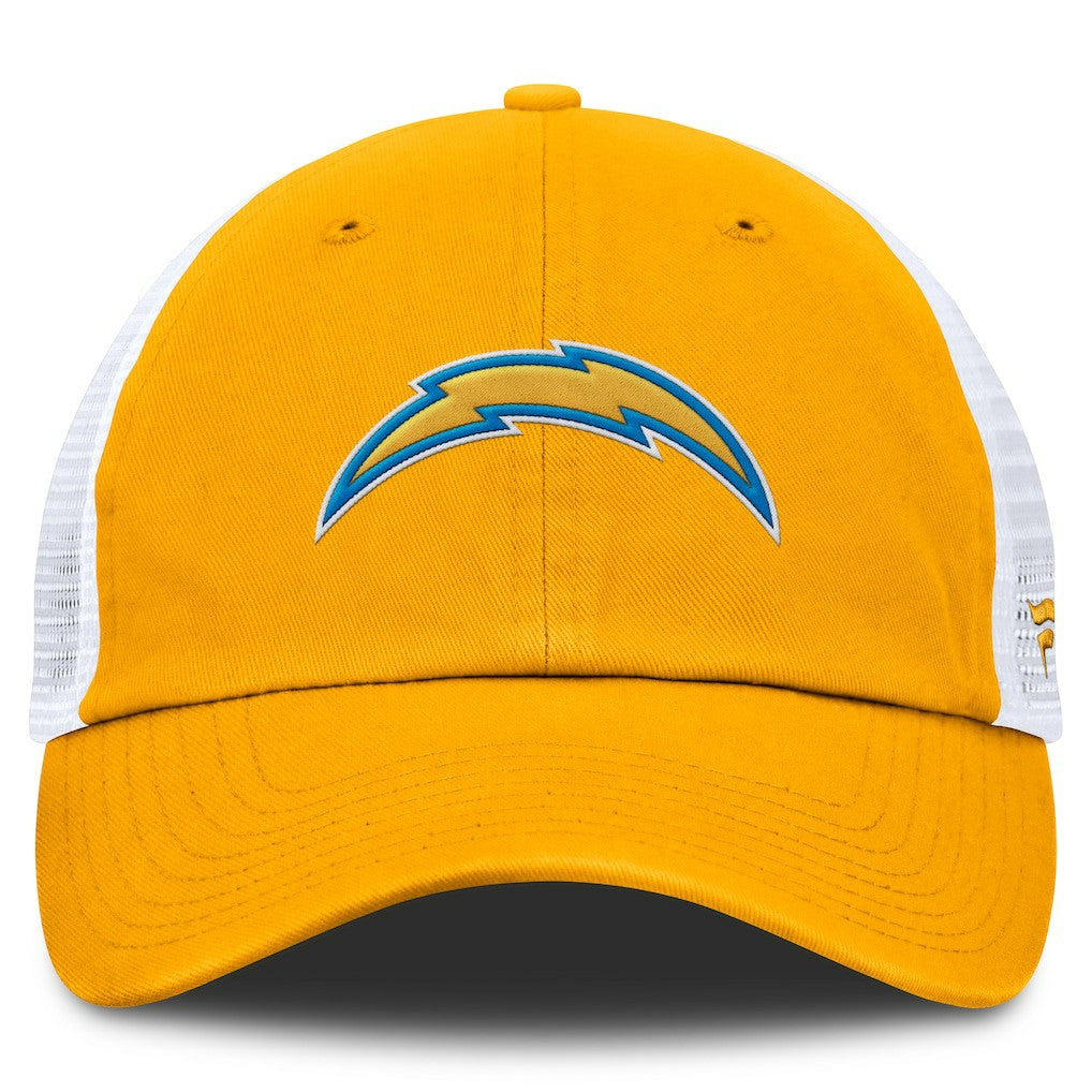 Los Angeles Chargers Trucker Adjustable Hat - Gold/White sale