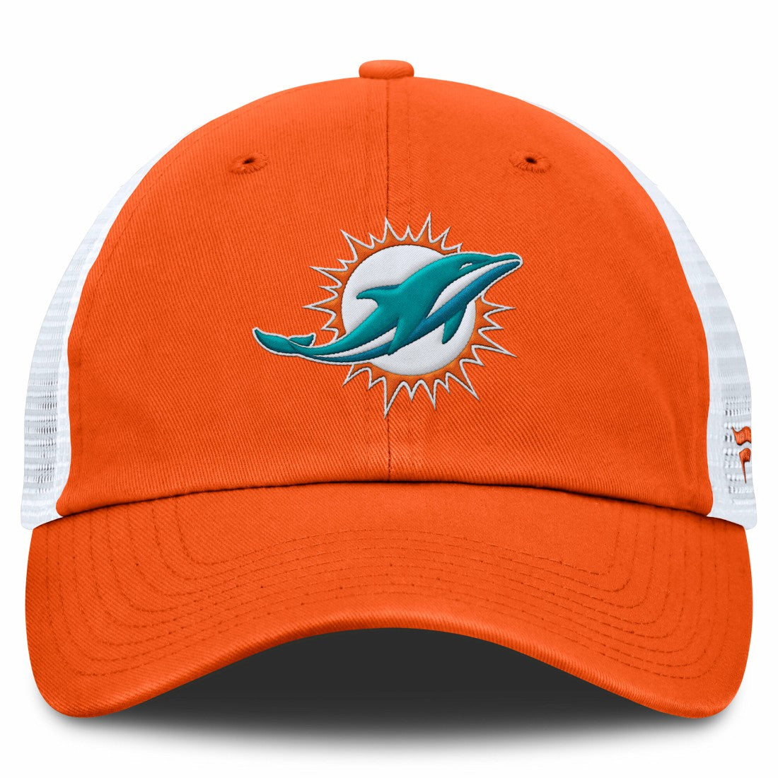 Miami Dolphins Trucker Adjustable Hat - Orange/White online