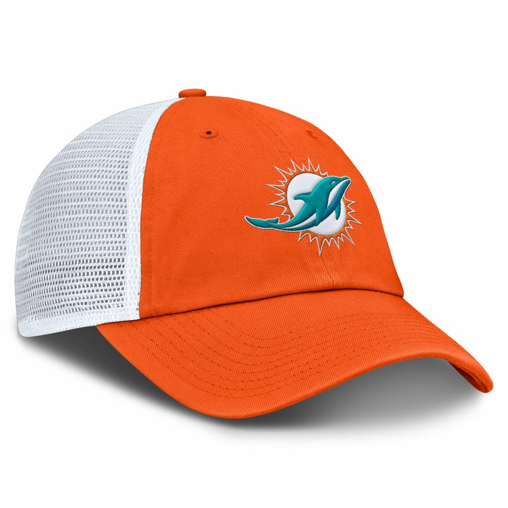 Miami Dolphins Trucker Adjustable Hat - Orange/White online