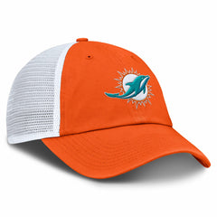 Miami Dolphins Trucker Adjustable Hat - Orange/White online