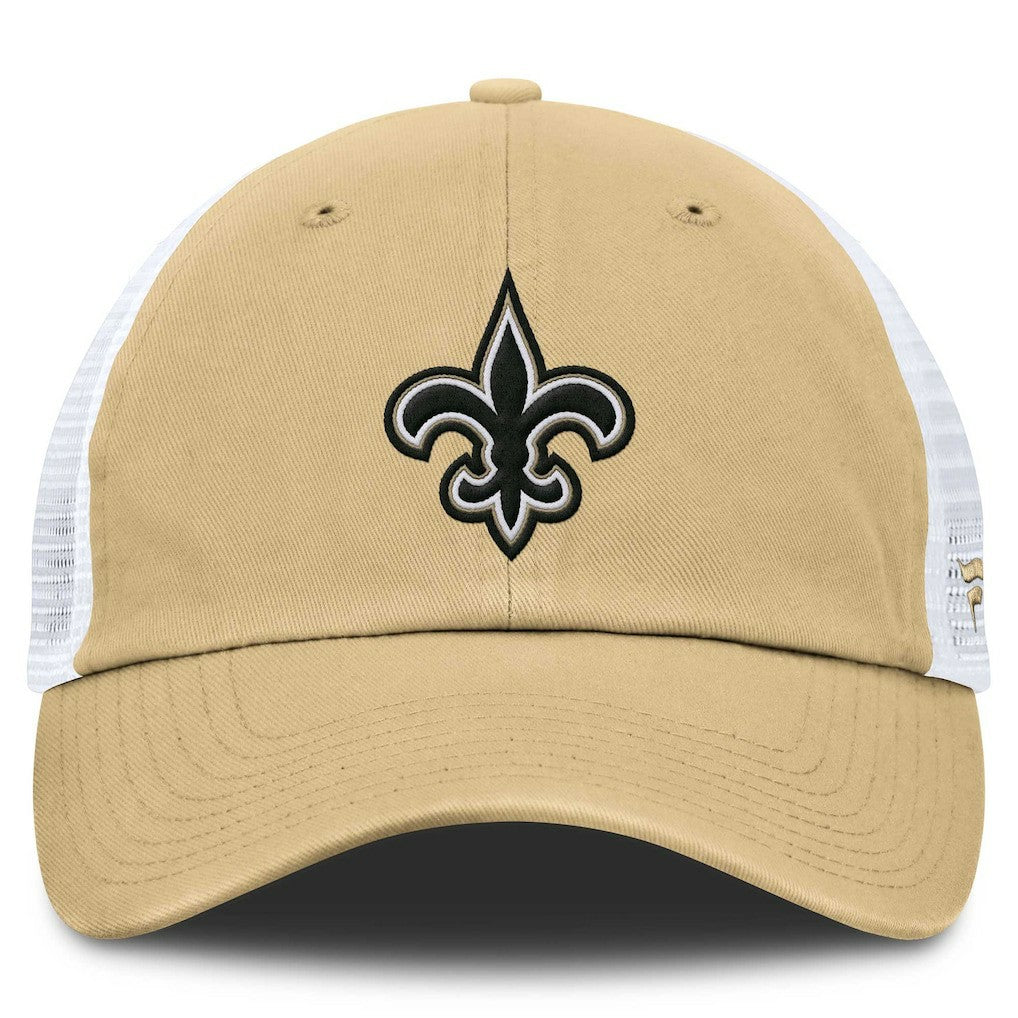 New Orleans Saints Trucker Adjustable Hat - Gold/White for sale