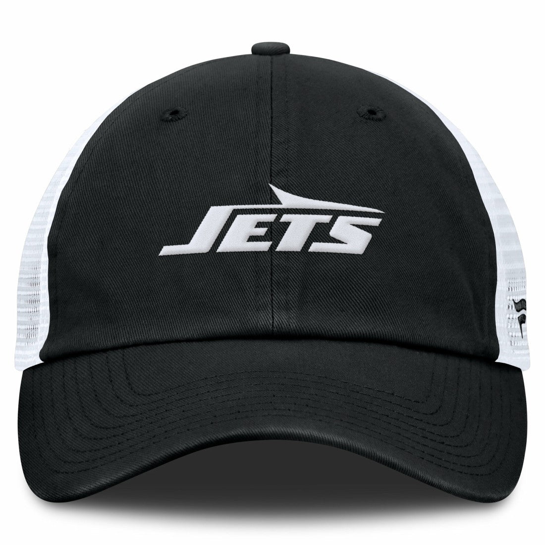 New York Jets Trucker Adjustable Hat - Black/White outlet
