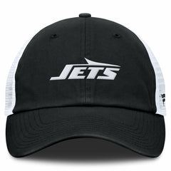 New York Jets Trucker Adjustable Hat - Black/White outlet