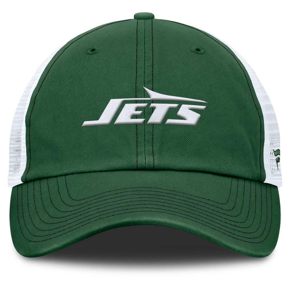 New York Jets Trucker Adjustable Hat - Green/White cheap