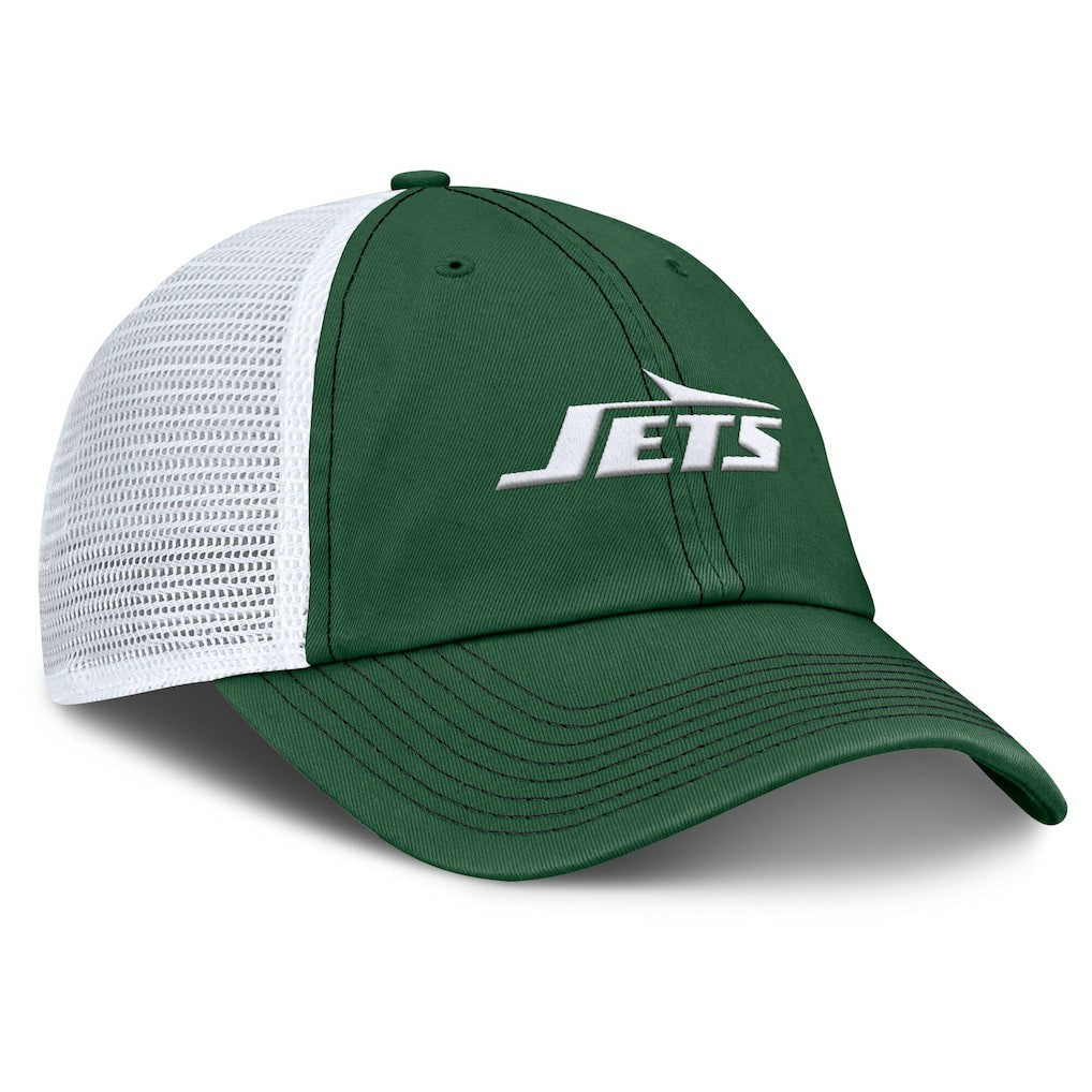 New York Jets Trucker Adjustable Hat - Green/White cheap