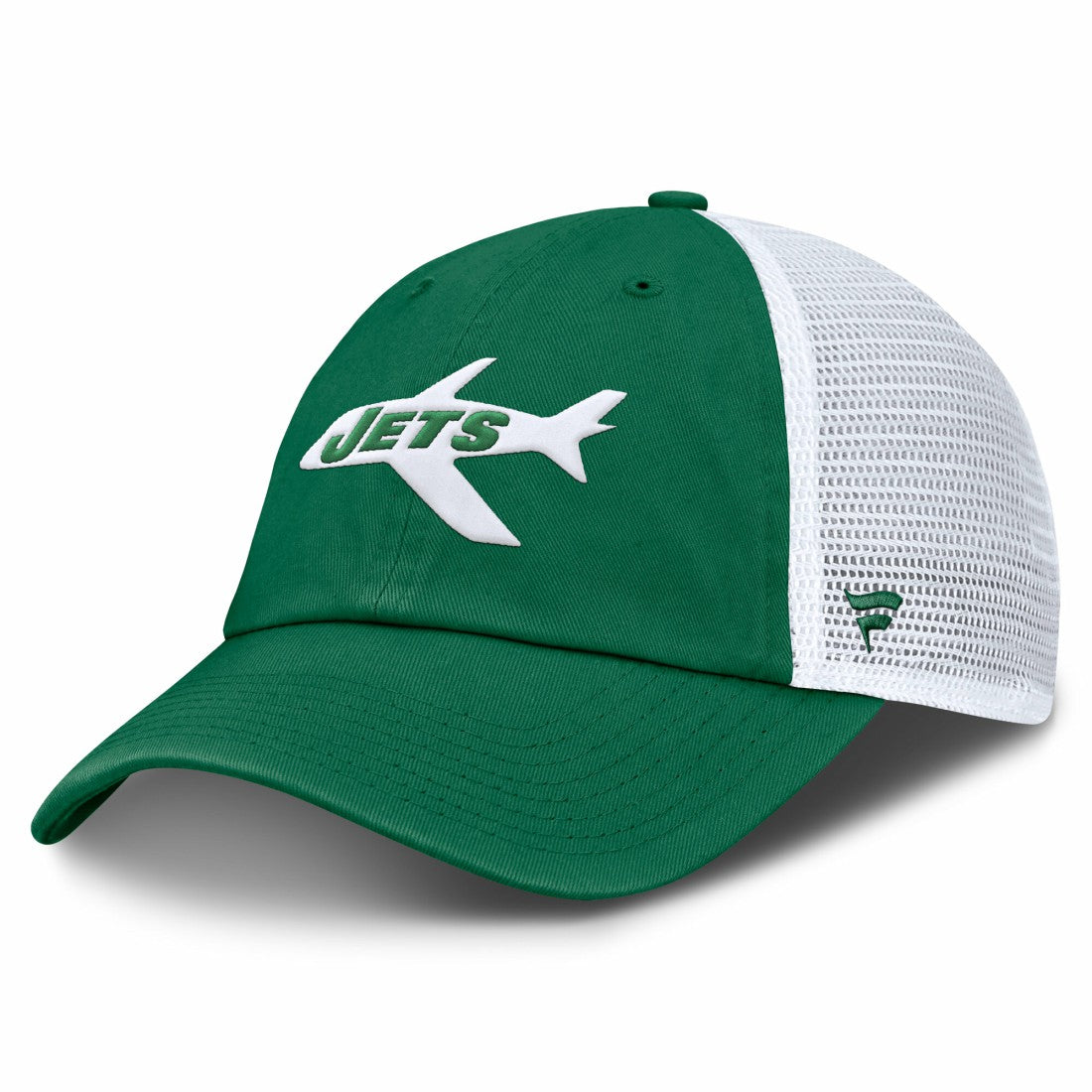 New York Jets Vintage Trucker Adjustable Hat - Kelly Green/White sale