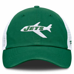 New York Jets Vintage Trucker Adjustable Hat - Kelly Green/White sale