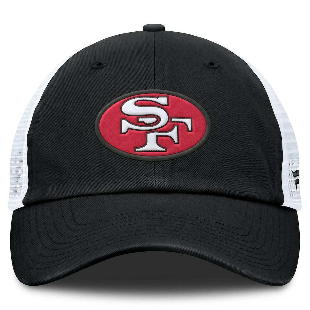 San Francisco 49ers Basic Vintage Trucker Adjustable Hat - Black/White outlet