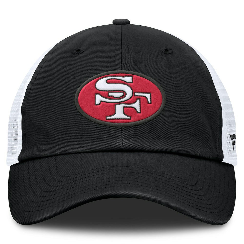San Francisco 49ers Basic Vintage Trucker Adjustable Hat - Black/White outlet