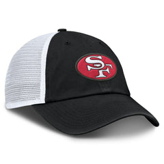 San Francisco 49ers Basic Vintage Trucker Adjustable Hat - Black/White outlet
