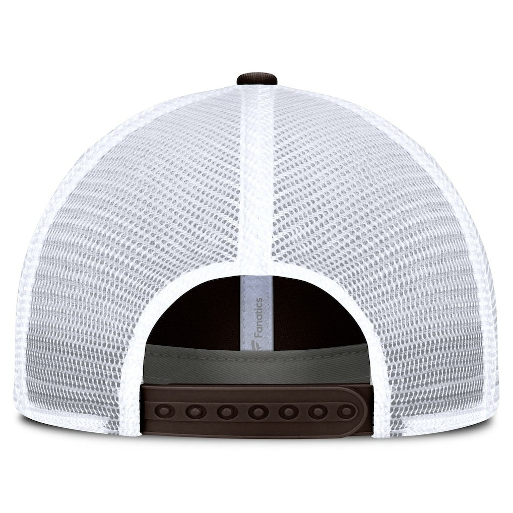 Cleveland Browns Vintage Trucker Adjustable Hat - Brown/White discount