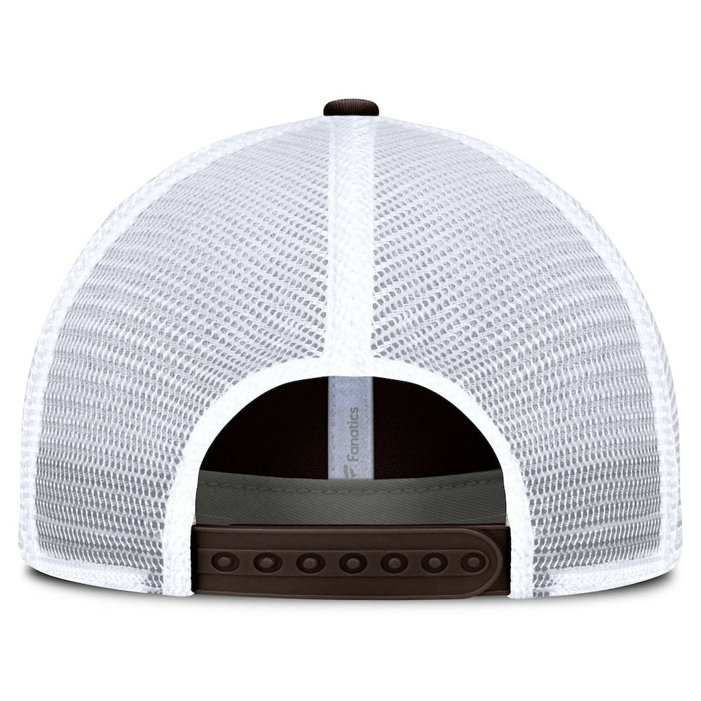 Cleveland Browns Vintage Trucker Adjustable Hat - Brown/White discount