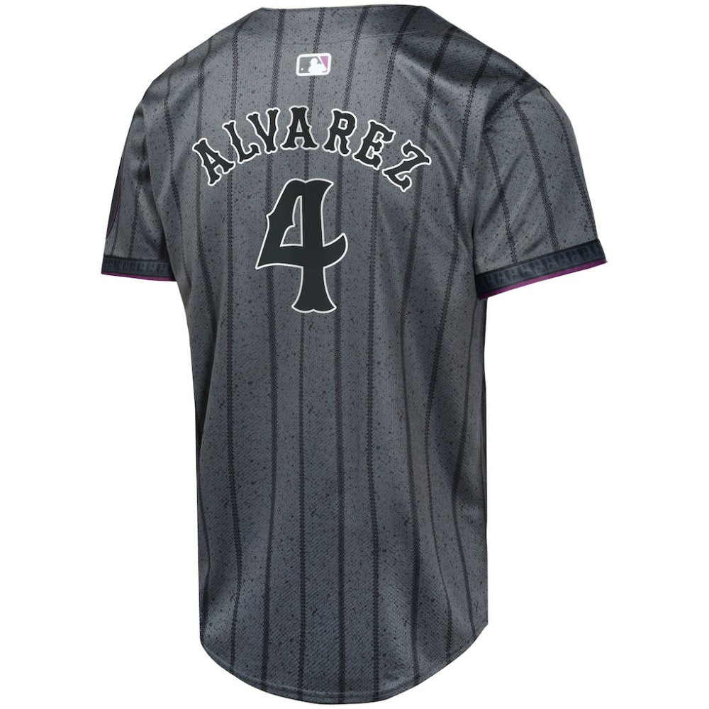 Francisco Alvarez New York Mets Youth 2024 City Connect Limited Player Jersey Graphite
