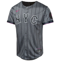 Brandon Nimmo New York Mets Youth 2024 City Connect Limited Player Jersey Graphite
