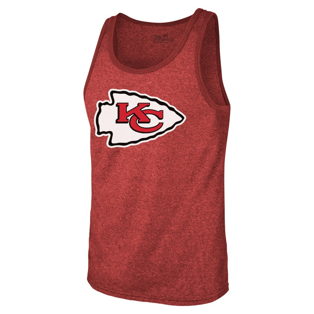Patrick Mahomes Kansas City Chiefs Majestic Threads Tri-Blend Player Name & Number Tank Top - Red for sale
