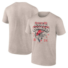 Luke Combs x Houston Texans Growin' Up and Gettin' Old Tour T-Shirt - Tan on sale
