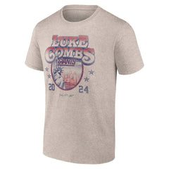 Luke Combs x New York Giants Growin' Up and Gettin' Old Tour T-Shirt - Tan sale