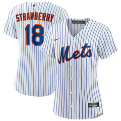 Darryl Strawberry New York Mets Women's Home Replica Player Jersey White