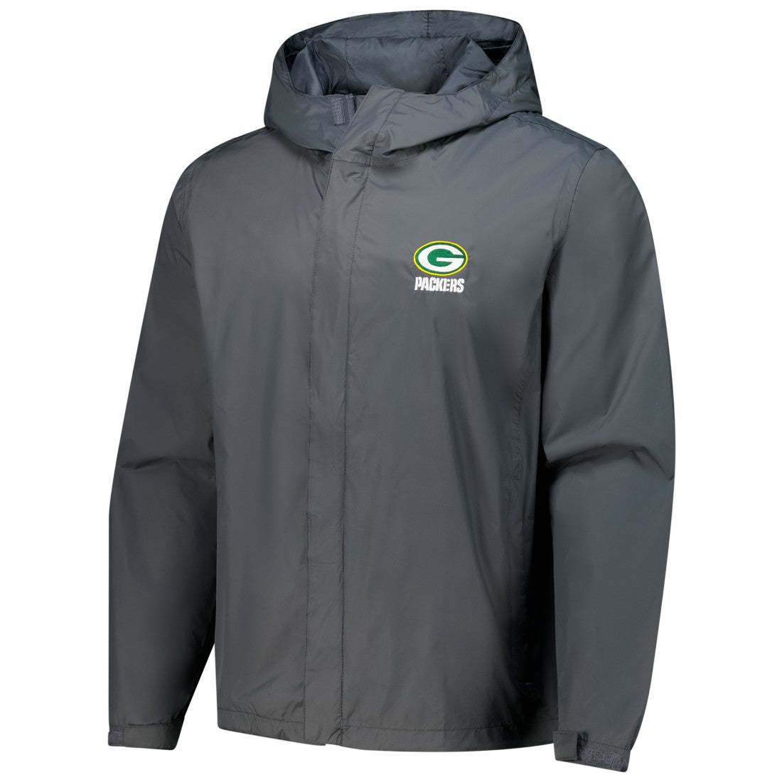 Green Bay Packers Dunbrooke Tropic Waterproof Packable Full-Zip Hoodie Jacket  - Graphite sale
